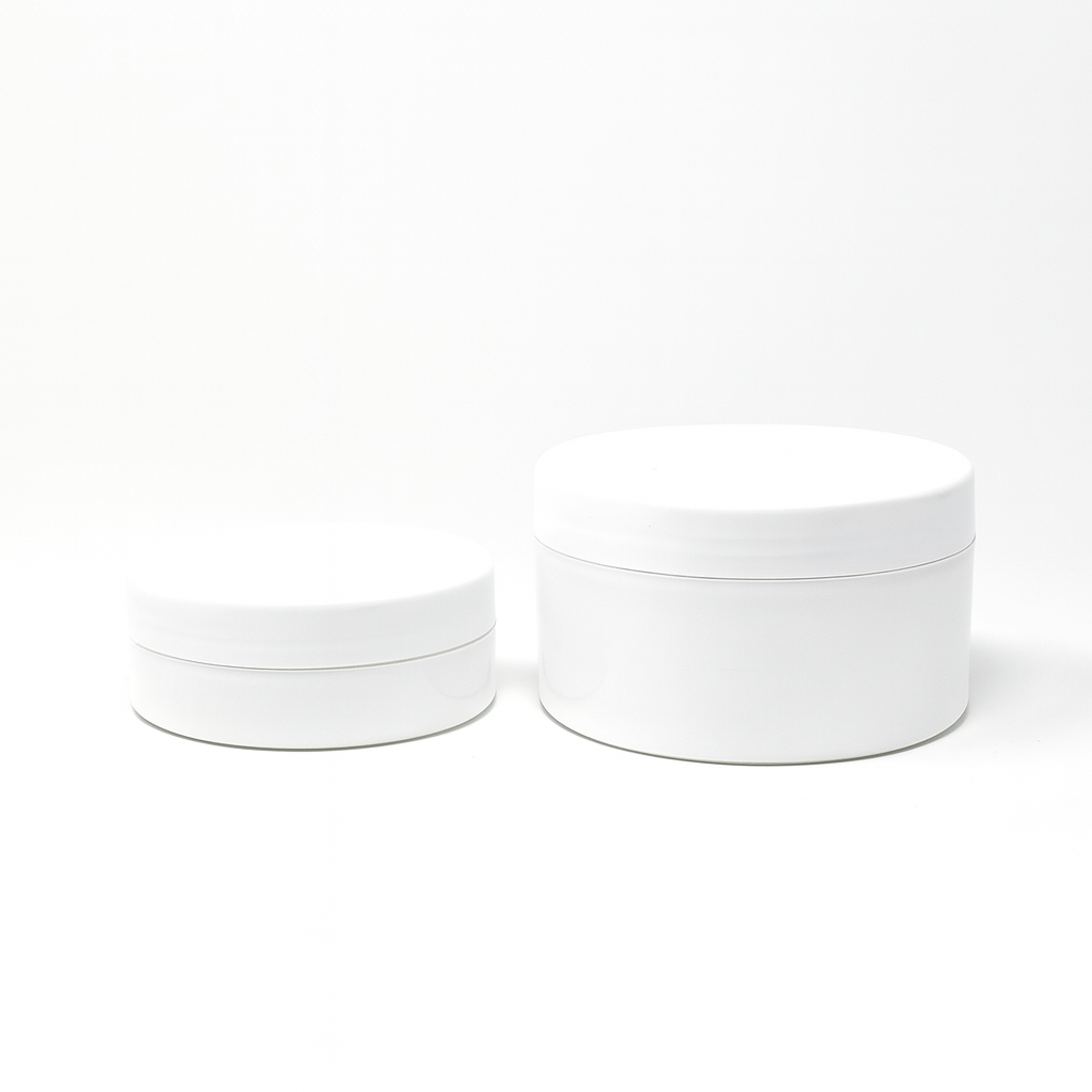 WHITE WIDE ROME JARS - SET OF 12