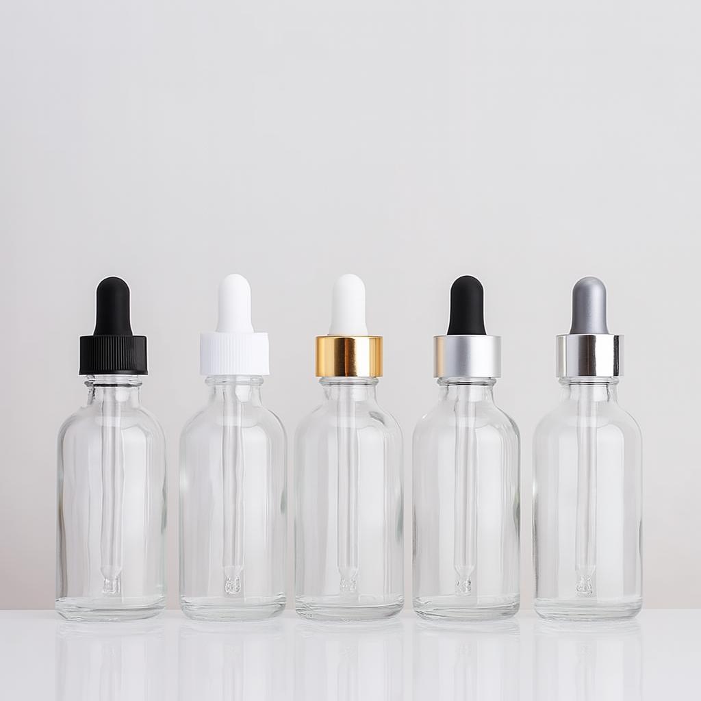 CLEAR DROPPER BOTTLES 30 ML - SET OF 12