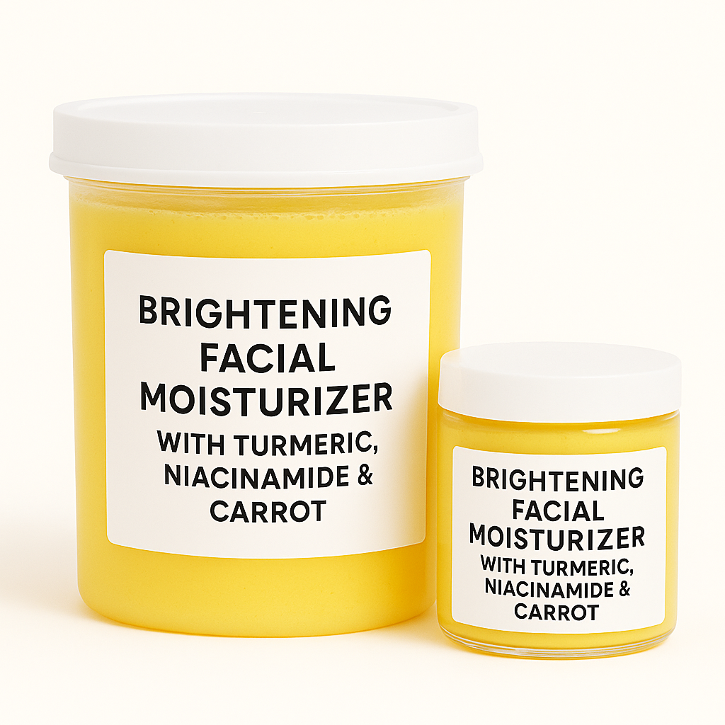 BRIGHTENING FACIAL MOISTURIZER WITH TURMERIC, NIACIANMIDE AND CARROT