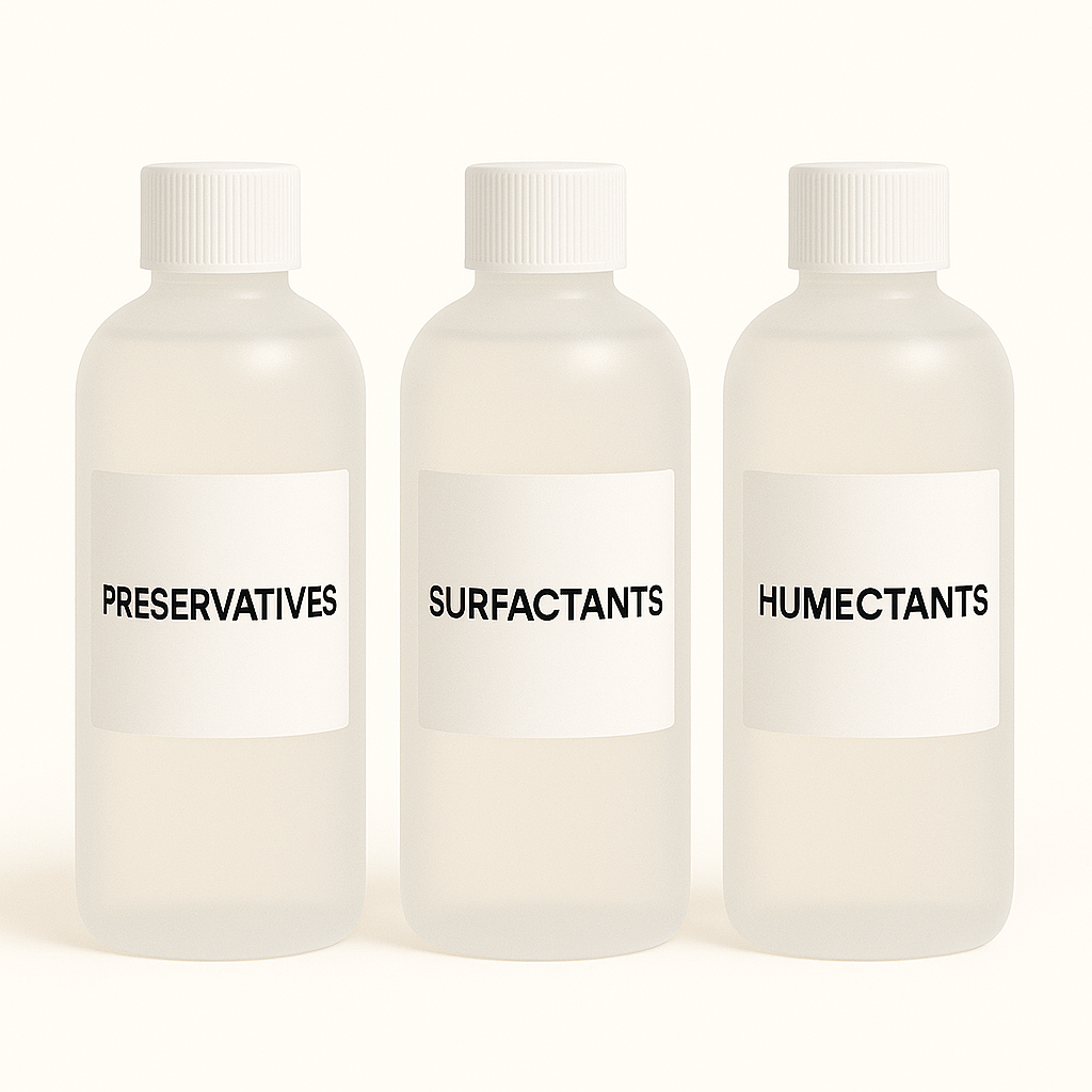 PRESERVATIVES, SURFACTANTS & HUMECTANTS