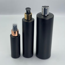 Load image into Gallery viewer, Black HDPE Bottles with Lotion Pumps - 12 bottles
