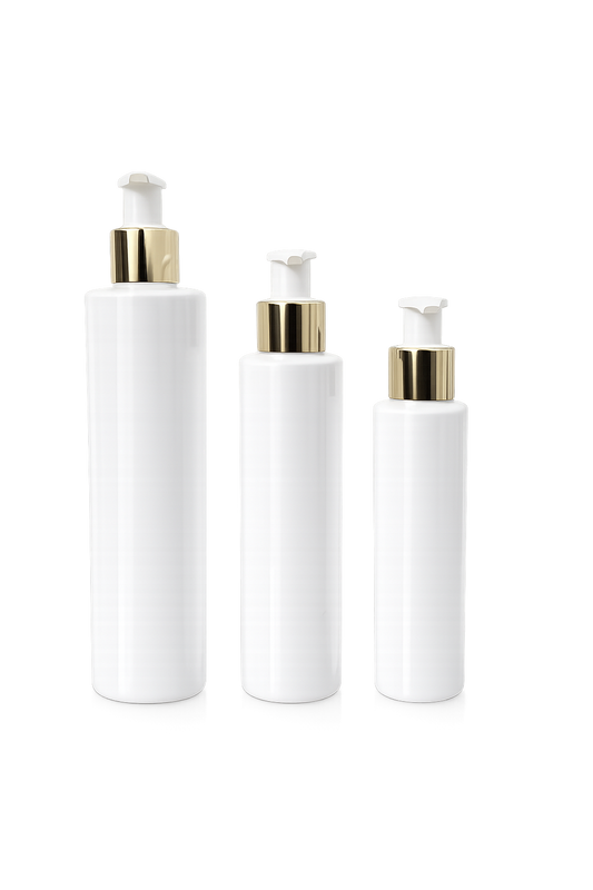 WHITE PET BOTTLES - SET OF 12