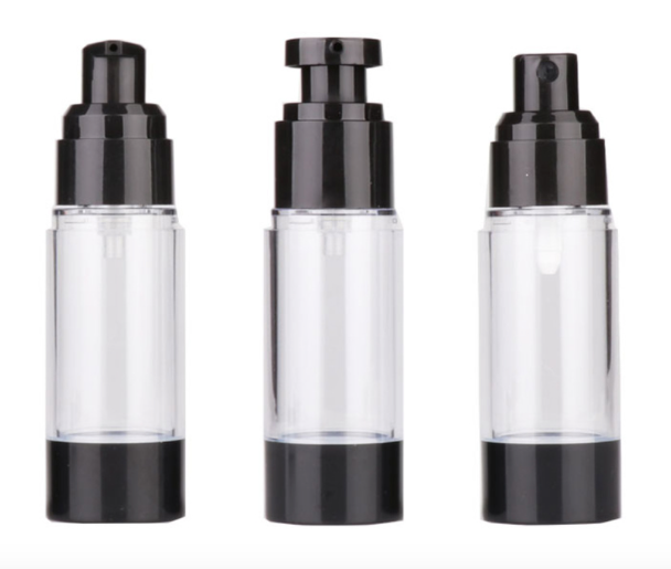 Airless packaging - black bottles